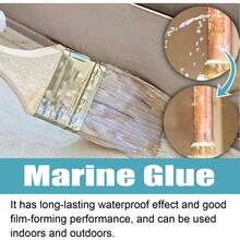 Sellador impermeable (100 g) para baños, cocinas y revestimientos de azulejos para paredes exteriores: un sellador para fugas, imprescindible para proyectos de bricolaje de propietarios de embarcaciones, un adhesivo transparente que impermeabiliza fácilmente las cubiertas de yates. Su gran capacidad de 100 g es ideal tanto para embarcaciones como para cubiertas. - Adhesivo impermeable - Ver 5