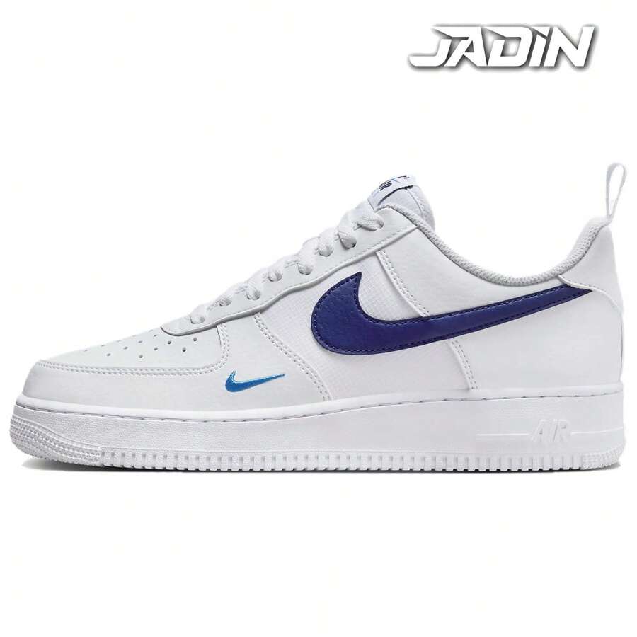 Nike Air Force 1 Low White Light Photo Blue Deep Royal Blue Men's HF3836-100 - Blue and White - View 1