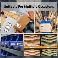 Marklife D200 4x6 Inch Wireless Label Printer, Bluetooth Thermal Express Label Printer, Suitable For Package Delivery And Small-Medium Enterprises, Can Print Customized Designs, Logistics Waybills And Clothing Labels, Compatible With Android, IOS And Windows, Comes With 20 Sheets Of Printing Paper. - UK Plug(220-240V) - View 10