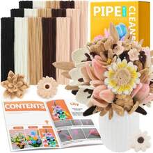 IOOLEEM Pipe Cleaners, 480pcs Brown, Flower Making, Arts And Craft Supplies, Ideas For Art Project Activity. - ColorE - View 1