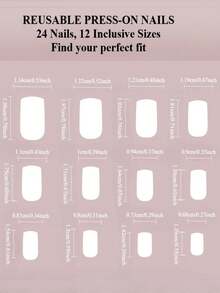 24pcs Blue Square Short Fake Nails, Floral Pattern With Gold Beads, Suitable For Daily Life, Dates And Parties, Acrylic Nail Stickers, Short Nails, Acrylic Nail Kit, Nail Art, Press-On Nails - Multicolor - View 5