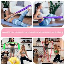 TPE Resistance Bands, Fitness Elastic Bands, Booty Bands, Yoga Stretch Bands - Multicolor - View 4