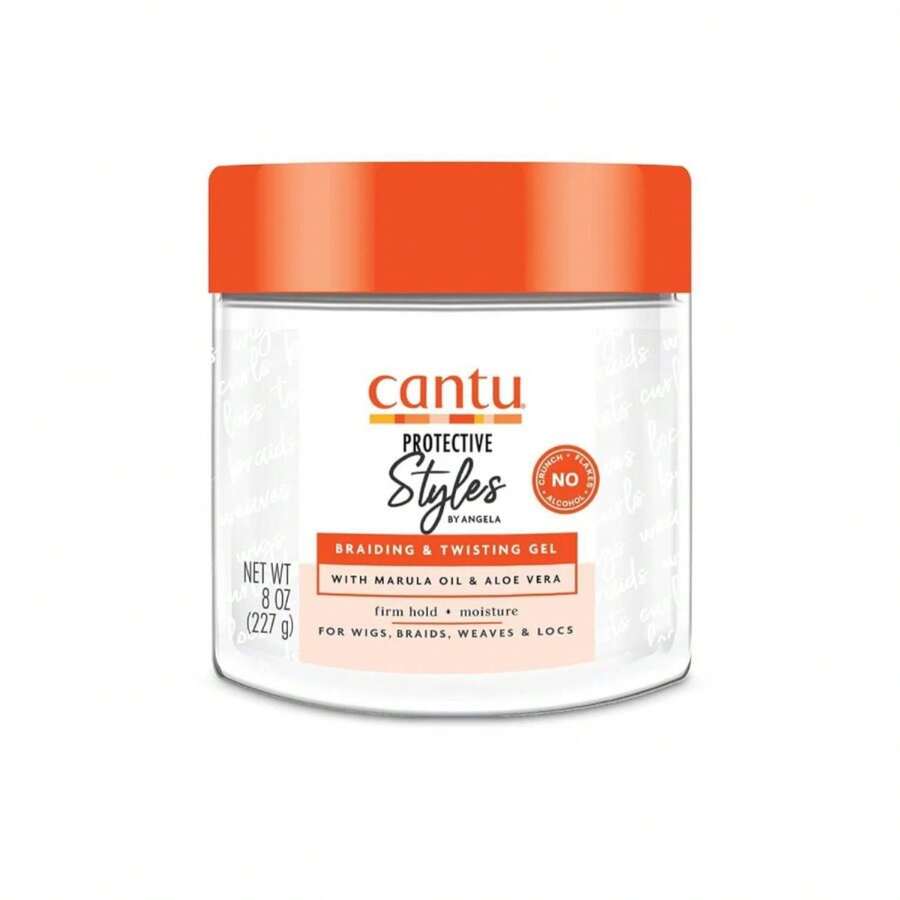 Cantu Protective Styles By Angela Braiding &Amp; Twisting Gel With Marula Oil &Amp; Aloe Vera, 8 Ounce - Trắng - Xem 1
