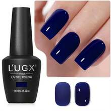 L'UGX Dark Blue Gel Nail Polish - Navy Color, 15ML, Long Lasting UV Gel, DIY Manicure &Amp; Pedicure, Salon Holiday Gifts For Women LGS-705 - ColorG - 查看 1