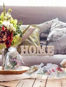 20 chiếc túi vải organza màu hồng có nơ, kích thước 3.9x4.7 inch, túi đựng trang sức bằng vải organza trong suốt có dây rút, túi quà tặng hình hoa hồng cho đám cưới, Giáng sinh, quà tặng tiệc tùng. - trắng - Xem 5