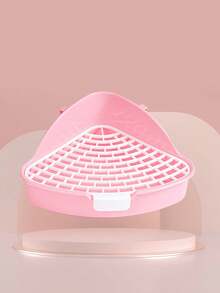 1pc Large Capacity Non Stick Poop Triangle Toilet Small Pet Mini Pot Dragon Cat Rabbit Poop Small Pet Dedicated Toilet Non Jamming Toilet Urine Triangle Toilet Small Pet Mini Urine Pot Cat Rabbit Small Pet Supplies - Multicolor - View 9