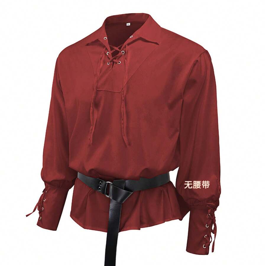 Men Cosplay Clothing - Red - View 1