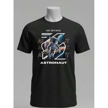 camiseta estampada 100% algodao premium cores vibrantes que nao desbotam tecido leve e respiravel - Preto - Visão 1