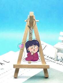 动漫游戏 MiSide 新款亚克力钥匙扣，6厘米 Mita/疯狂 Mita/戴帽子的 Mita，高透明可爱包包挂件，情人节粉丝礼物 - 彩色 - 查看 11