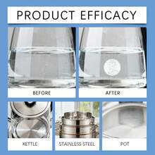 泡腾除垢片 - 多用途除垢剂和去污剂，快速溶解并清洁水壶，令其光亮洁净 - 粉狀 - 查看 5