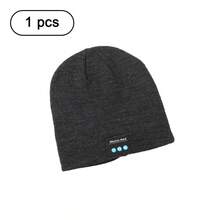 New Knitted Hat With Detachable Wireless Headphones, Warm And Washable For Winter - Multicolor - View 11