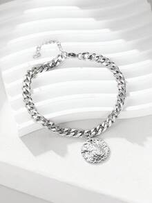 European And American Jewelry Ins Retro Exaggerated Round Thick Chain Anklet, Stainless Steel Material, Very Suitable For Casual Wear And Gifts, Beach Holidays, Year-Round Wear, Parties And Daily Use. - Anklets - View 3