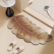 1 tấm thảm Pháp họa tiết lá đen cao cấp, thảm lá giả sang trọng, thảm silica gel thiết kế tối giản theo phong cách Scandinavia, bền và nhanh khô, thích hợp cho phòng tắm, nhà vệ sinh, lối vào, nhà bếp, hành lang, dễ vệ sinh, thảm tắm, thảm nhà vệ sinh - Nhiều màu - Xem 15