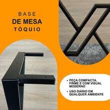 Loja da Isa Tokyo Table Base For Wooden Tabletops Up To 1.80m X 0.90m - màu đen - Xem 8