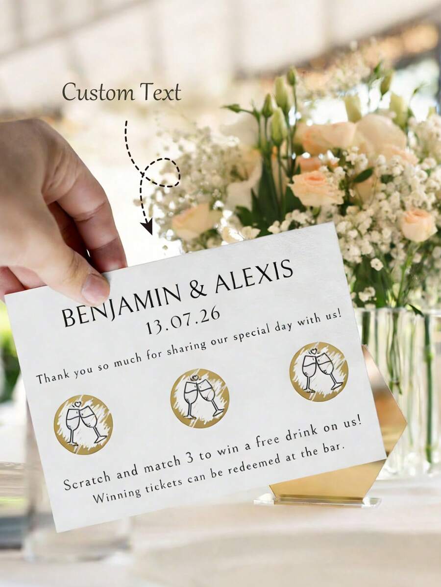 Customized Greeting Cards, Personalized Wedding Scratch Cards ...