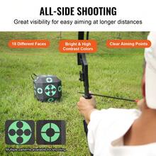 Archery Target, 15"X15" All-Side Shotting Archery Arrow Target, Outdoor Portable Archery Target With Carry Handle, Easy Arrow Removal, Great Visibility, Lightweight, Easy To Transport, Black - Black - View 5