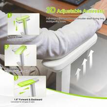 Ergonomic Office Chair Mesh Desk Chair With Lumbar Support And Headrest, High Back Computer Chair With Armrest And Tilt Lock, Home Office Desk Chairs For Men Women - 灰色 - 查看 3