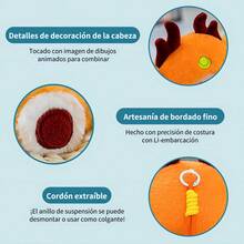 TendenciaPeluche Ninos Juguete Colgantes Llaveros De Peluche Para Bebes 15cm Muñeca Azul RegalosCalidad premium - Naranja - Ver 4