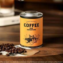 Recipiente de almacenamiento de café de alta calidad con válvula de desgasificación unidireccional - Recipiente sellado herméticamente apto para granos de café, hojas de té, productos secos, especias | Lata de metal resistente a los rayos UV para la cocina, la despensa, el campamento al aire libre - Multicolor - Ver 17