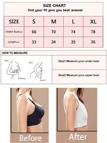 Women Chest Binder Compression Bra, Bust Reduction, Student, Large Bust, Cosplay Wrap Chest, Sports Camisole, Summer - White - View 4