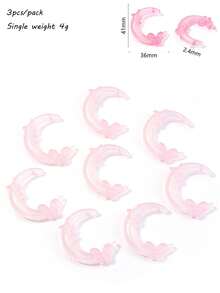 Acrylic Mermaid Moon Bead Big Moon Bead Pen Bead DIY Jewelry Accessories Bead Loose Bead - Multicolor - View 20