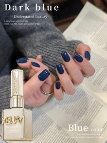 XEIJAYI 1 Bottle 15ml Navy Blue UV LED Nail Polish, Holiday DIY Manicure Design - Navy Blue - View 5