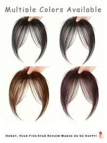 女士直发刘海夹式假发，优雅直发合成纤维夹式接发，高温丝直发片，蓬松侧刘海 - 优雅自然，高温丝材质，佩戴方便，时尚日常假发，时尚发饰 | 自然外观 | 简约设计，发爪夹，发夹，发卡，发卡，发爪，发夹，发卡 - 彩色 - 查看 8