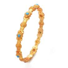 奢华镀金小麦耳骨手镯，新娘首饰，优雅女士手镯，适合中东迪拜、非洲尼日利亚、欧洲和美洲等地佩戴。 - 金色 - 查看 9