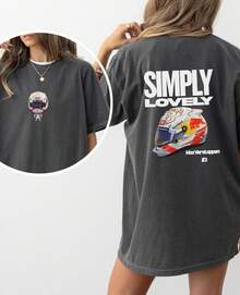 T Shirt, Simply Lovely Shirt, Red Bull Racing Tee, Driver Sh - Black - View 1