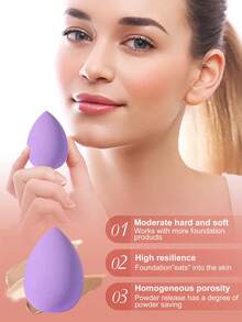 27 PIEZAS Juego de herramientas de maquillaje que incluye: 10 PIEZAS Juego de brochas de maquillaje + 6 PIEZAS Esponjas de polvos de cojín de aire mini + 6 PIEZAS Esponjas de maquillaje mini + 4 PIEZAS Esponjas de maquillaje + 4 PIEZAS Polvos de triángulo - Multicolor - Ver 6