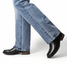 Botas Vaqueras para Hombre con Punta Cuadrada Western Cowboy Boots - Negro - Ver 8