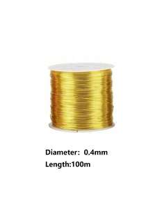 Alambre de joyería de acero inoxidable de alta calidad, no destiñe, no se oxida, resistente al color, duradero, adecuado para pulsera, collar DIY, hilo de cuentas que no se destiñe, cordón de joyería, alambre de tejido artesanal, color dorado y plateado - Multicolor - Ver 15