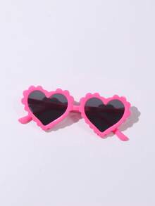 一副独特的爱心卡通太阳镜，情人节新款设计 - 彩色 - 查看 2