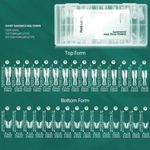 240pcs/Box Oval Nail Forms, 15 Sizes Top/Bottom Nail Extension Molds For Acrylic Gel Nail Art Construction Tools - Clear - View 9