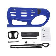 LYNICESHOP Snow Sled For Kids,SnowRush Sledge,Single Rider Racer Toboggan With Pull Rope And Steering Wheel, 220 Lbs Capacity Outdoor Plastic Winter Sleigh For Toddlers & Kids. Holiday Gift (US Stock) Faster Delivery - Blue - View 8