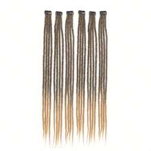 6 lọn tóc nối kiểu dreadlock kẹp, dài 24 inch, chất liệu tổng hợp, mềm mại, làm thủ công, dành cho nữ. - Nhiều màu - Xem 13