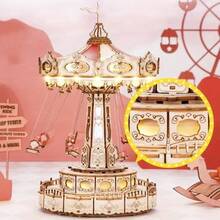 Adult Building Block Toys - Flying Chairs [rotatable With Music] - View 3