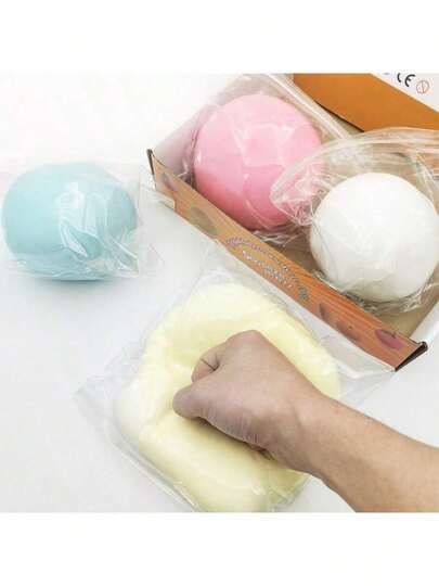 10cm Súper Pelota de Queso Fluida Grande, Juguete Antiestrés Gigante de Fluido, Pelota Jumbo de Rebote Lento Antiestrés, Juguete Antiestrés de Fluido Súper Grande, Juguete Apretable de Sensación de Barro Mochi, Regalo Sorpresa, Regalo de Cumpleaños, Regalo de Navidad, Regalo Perfecto, Juguete de Regalo