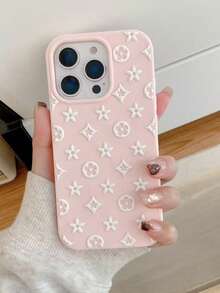 Ốp lưng điện thoại cao cấp mới, chất liệu silicon mềm mại, họa tiết ngôi sao, tương thích với Apple 17 Pro Max, 16 Pro, 17 Pro, 17, 16 Pro Max, màu trơn mờ, chống sốc. - Hồng - Xem 1