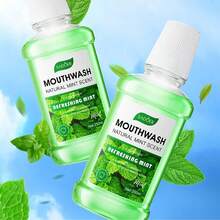 250毫升水果味漱口水，桃子薄荷柠檬清新口气漱口水，口气清新剂，便携式清新剂，清新口气，口腔护理清洁 - 桃子 - 查看 1