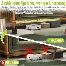 LILIIN 8-Piece Round Table Risers 12cm + 6.5cm High Combination, Adjustable Bed & Chair Risers, Stackable Furniture Lifting Pads Made Of PP, Table Leg Extensions For Sofa, Bed Feet & Table - Round Height Increaser - View 5