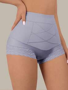 High Waist Slimming Pants For Women, Tummy Control, Postpartum Shapewear - Dusty Purple - View 2