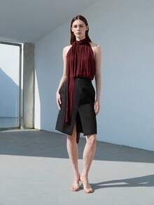 CHICVUE 女式時尚涼鞋，透明帶金字塔高跟穆勒涼鞋 - 無色 - 查看 2