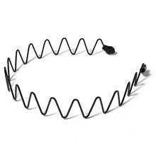 Unisex Wave Hairband Metal Hairband Ordinary Headwear Hair Accessories, An Ideal Gift Choice For Women And Men - 2 - 查看 9