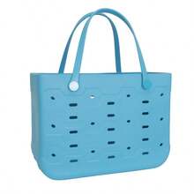 All Purpose, Large EVA Flex Tote – 18in W X 8.75in D X 13in H – Waterproof, Washable - Cool Water - Nước - Xem 5