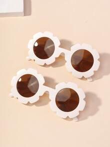 2 cặp kính thời trang họa tiết hoa dễ thương cho trẻ em, kính thích hợp cho tiệc bãi biển và sử dụng hàng ngày. - Nhiều màu - Xem 7