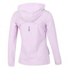 Under Armour Women's Jacket/Coat, Easy On & Off Woven Hooded Jacket, UA OutRun The STORM Jacket, Casual Comfortable Loose Jacket, 1377043-543 - Purple - View 2