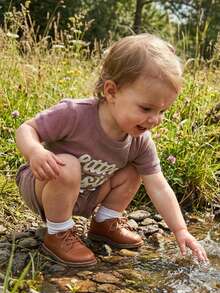Baby Girls T-Shirt Co-Ords - Purple - View 3
