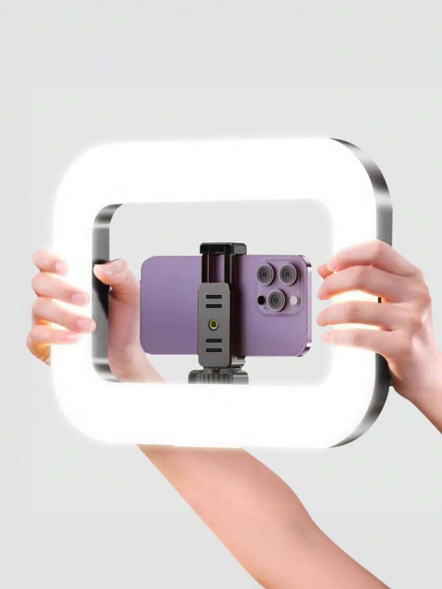 YM200 Handheld Ring Light, Suitable For Smartphone Photography - Color Temperature 2000K-8500K, CRI96+, Adjustable Brightness, Portable Selfie Light, Suitable For Selfie And Live Streaming - Multicolor - View 1