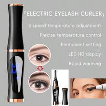 便携式睫毛夹，3种温度模式，LED显示屏防止烫伤，持久耐用300mAh电池 - 彩色 - 查看 14